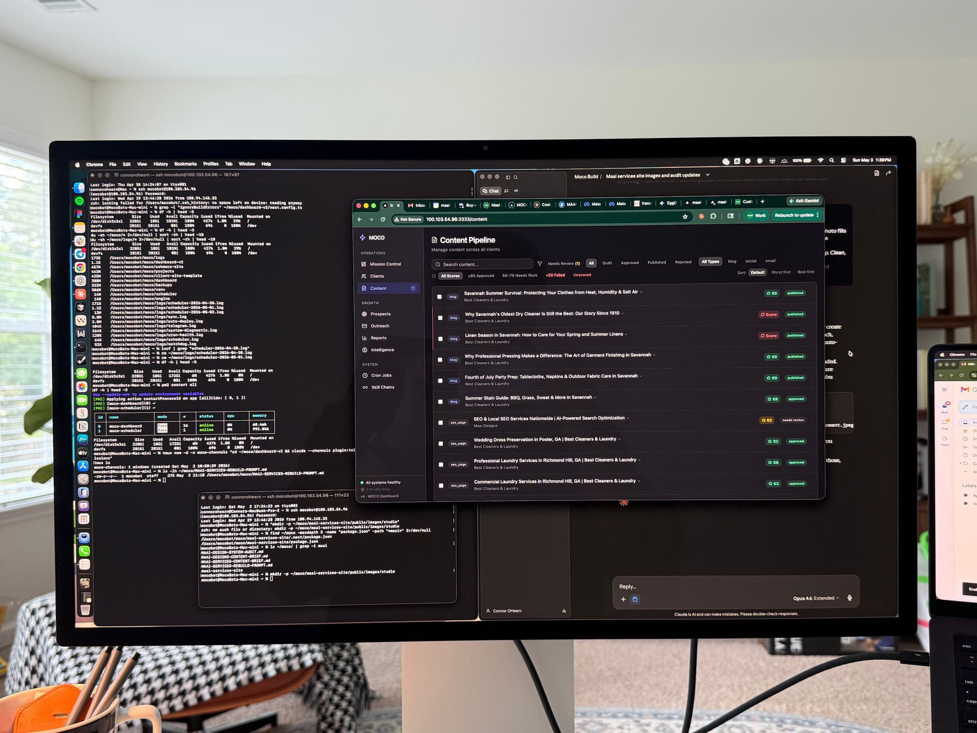 MOCO operational — marketing running autonomously