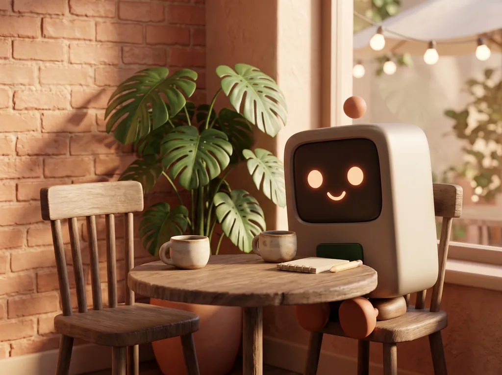 MOCO™ across a table, listening
